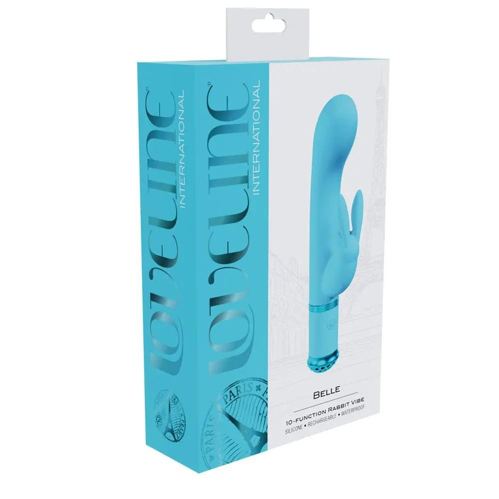 LOVELINE Belle -  -  15.6 cm USB Rechargeable Rabbit VIbrator Shots Toys Discreet Intimate Essentials.