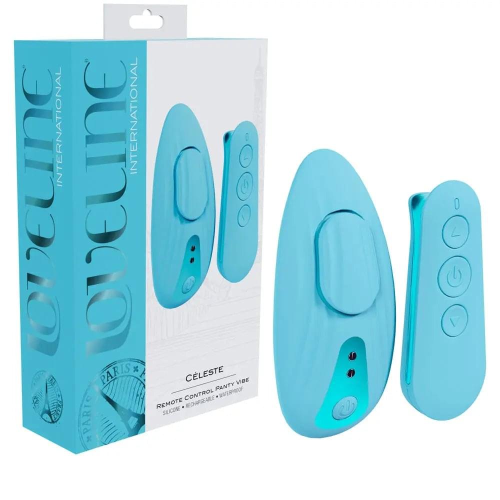 LOVELINE Celeste -  -  USB Rechargeable Panty Vibrator with Wireless Remote Shots Toys Discreet Intimate Essentials.