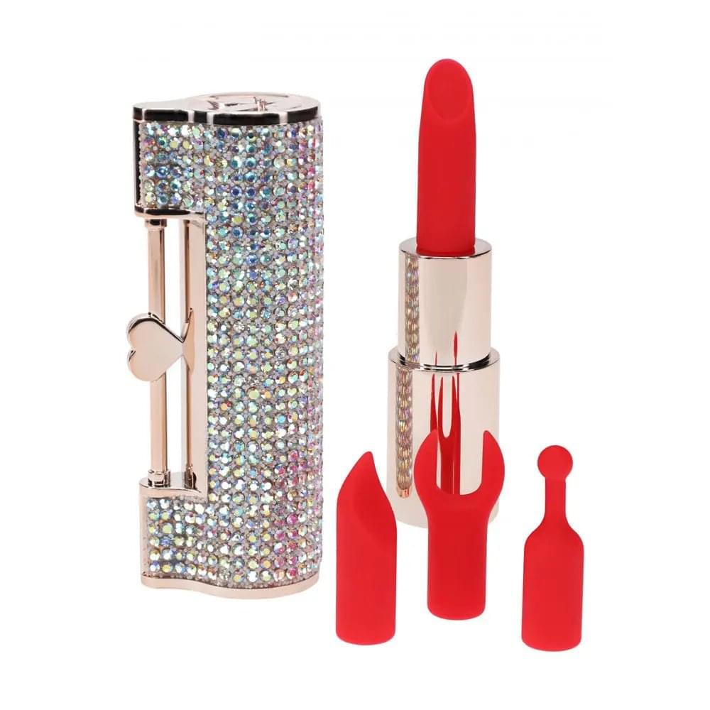LOVELINE Diamond -  -  8.3 cm USB Rechargeable Lipstick Vibrator Shots Toys Discreet Intimate Essentials.