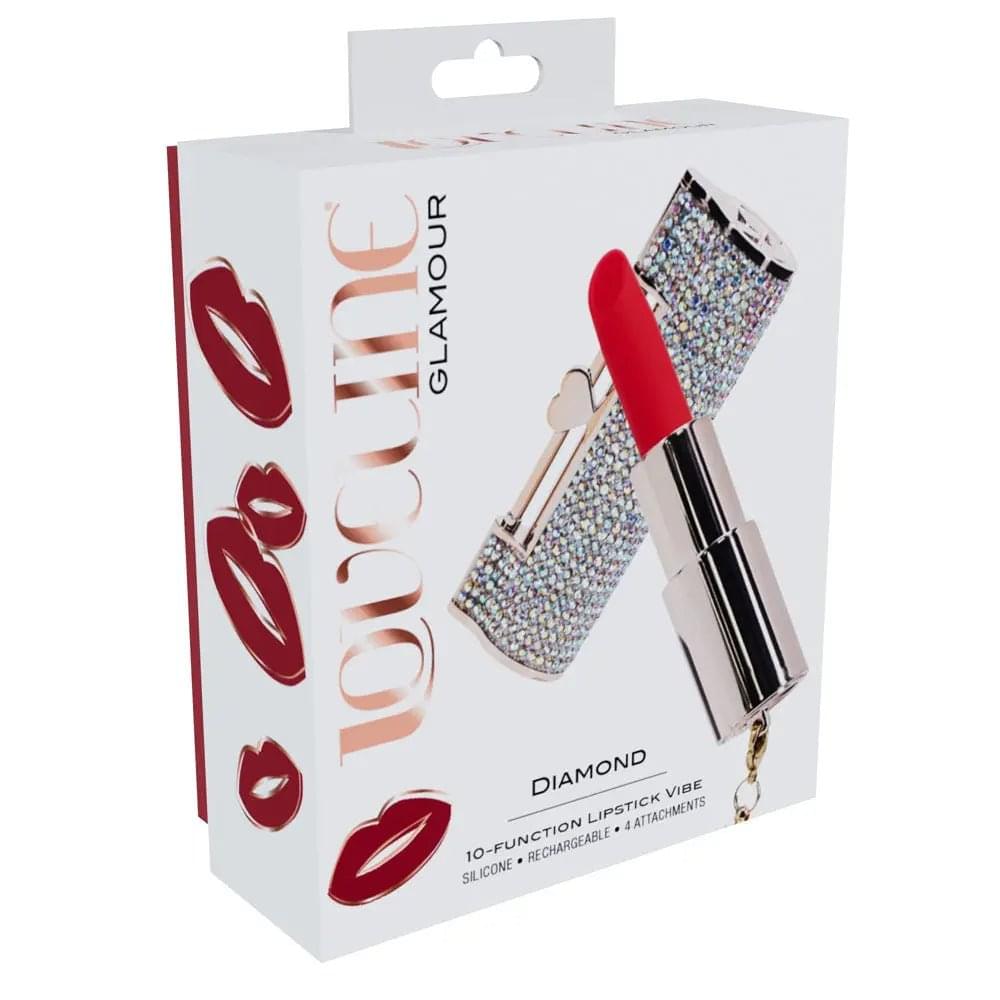 LOVELINE Diamond -  -  8.3 cm USB Rechargeable Lipstick Vibrator Shots Toys Discreet Intimate Essentials.