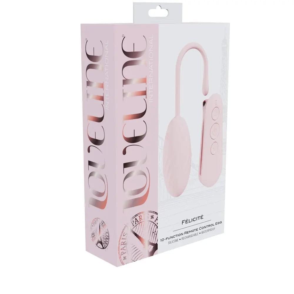 LOVELINE Felicite -  -  USB Rechargeable Vibrating Egg with Wireless Remote Shots Toys Discreet Intimate Essentials.