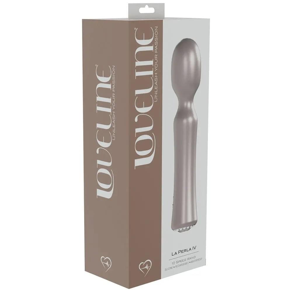 LOVELINE La Perla IV -  - Pearlescent  19.2 cm USB Rechargeable Massage Wand Shots Toys Discreet Intimate Essentials.