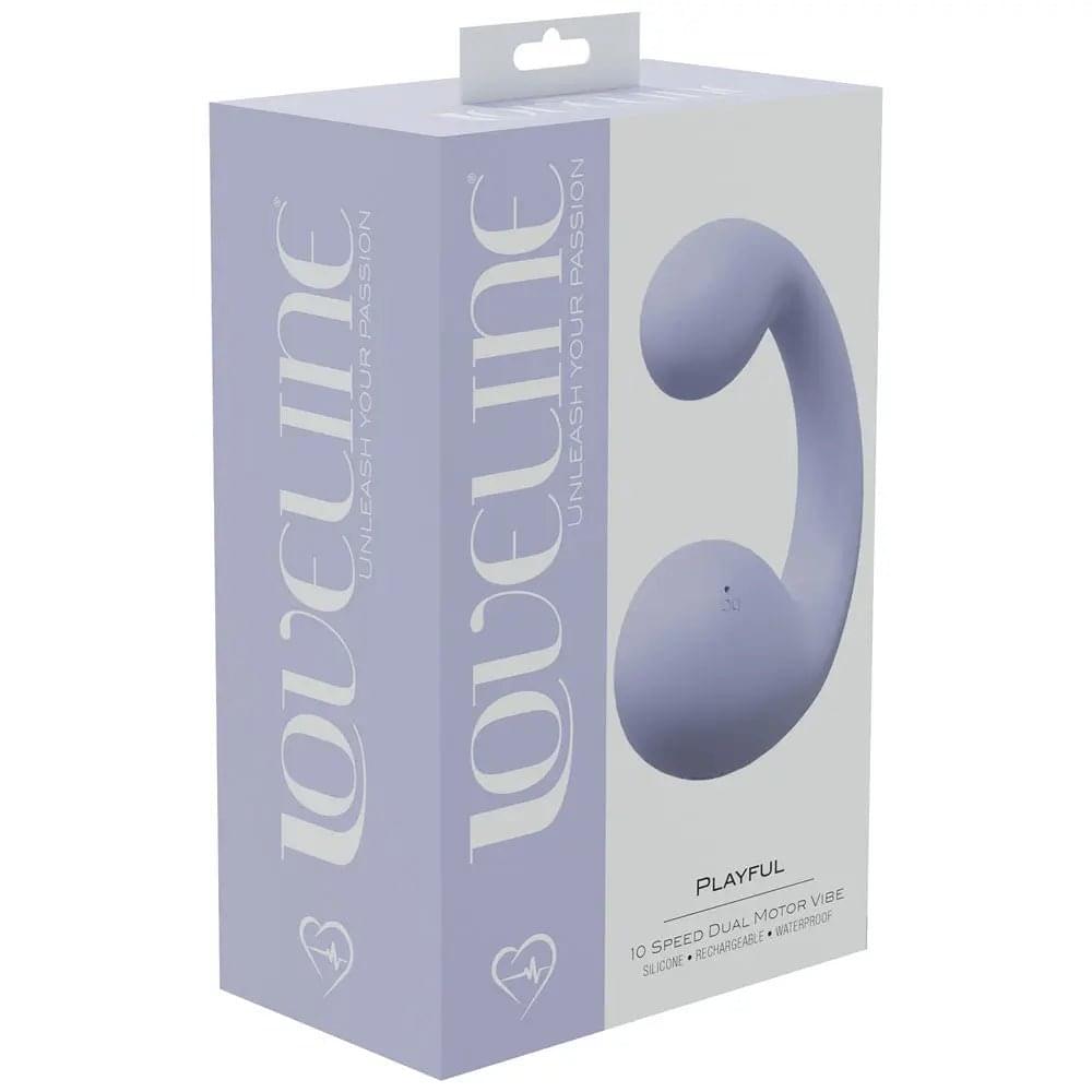 LOVELINE Playful - Lavender - Lavender 8.5 cm Dual Vibrator Shots Toys Discreet Intimate Essentials.