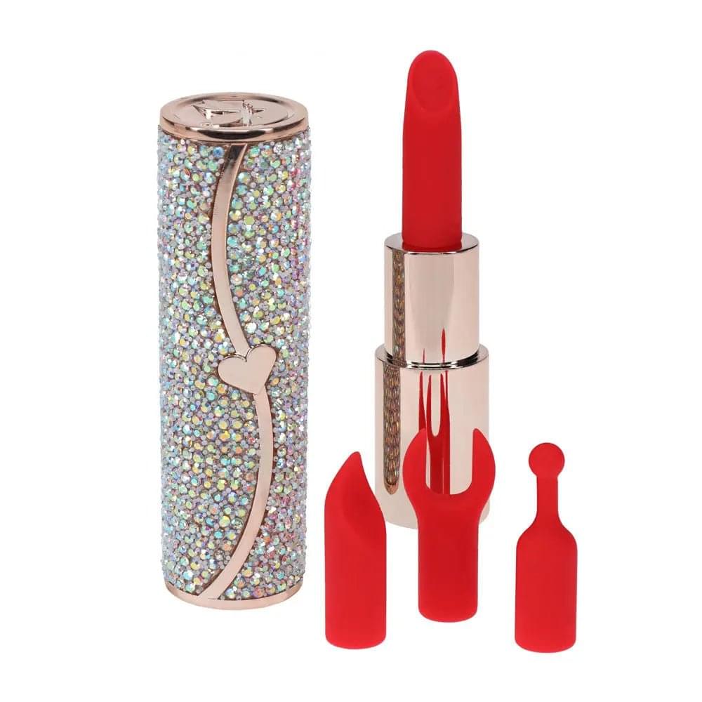 LOVELINE Sparkle -  8.3 cm USB Rechargeable Lipstick Vibrator Shots Toys Discreet Intimate Essentials.