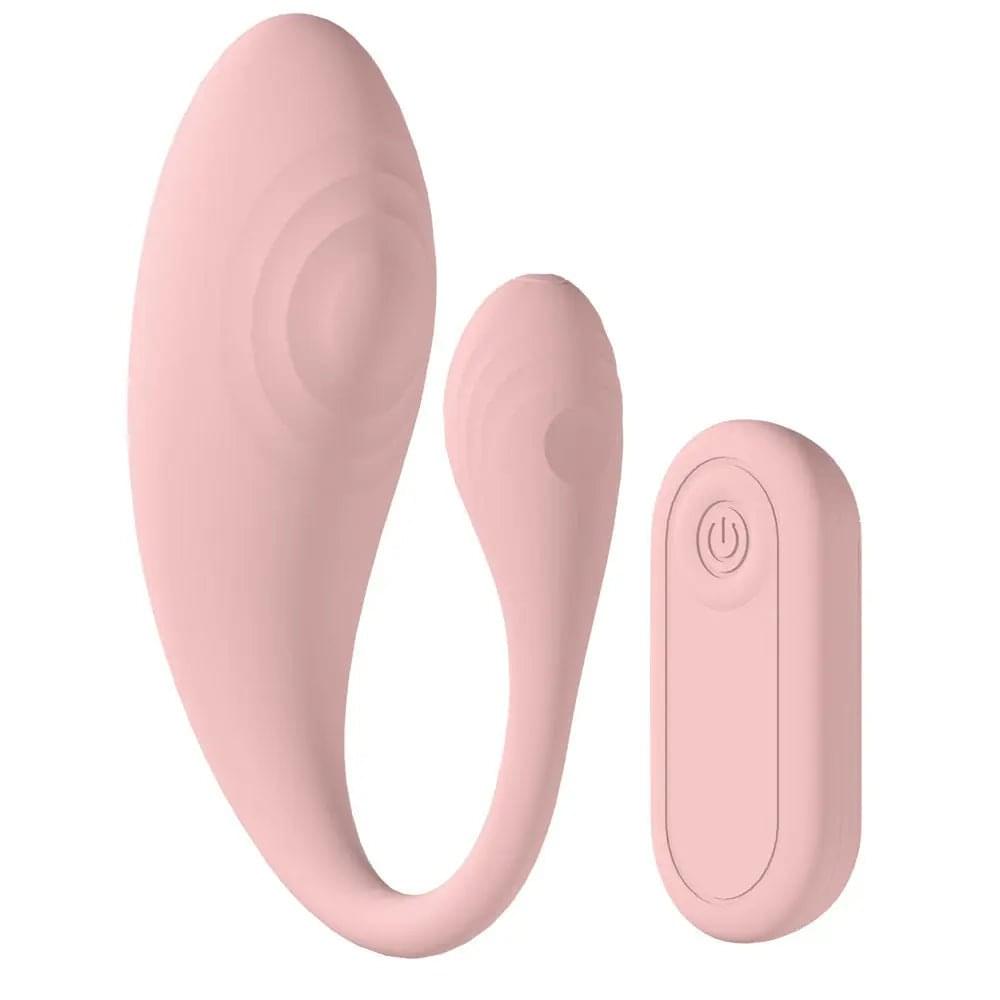 LOVELINE Wave -  USB Rechargeable C-Shaped Vibrator with Remote Shots Toys Discreet Intimate Essentials.