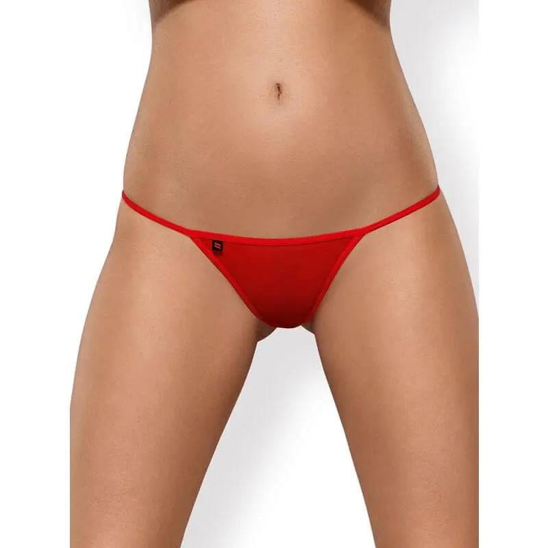 Luiza Thong Red Obsessive Discreet Intimate Essentials.