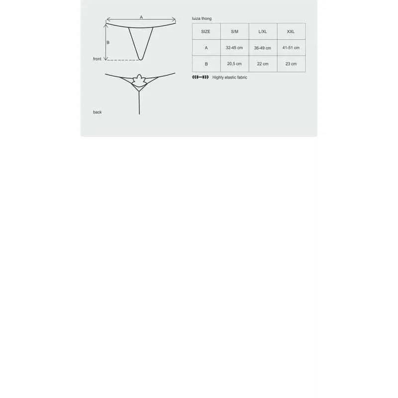 Luiza Thong White Obsessive Discreet Intimate Essentials.