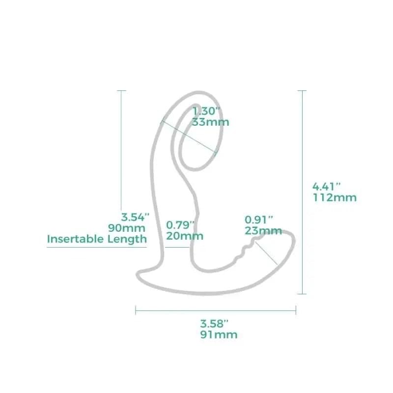 LushVibe Wearable Sprout-Shaped Unisex Vibrator Arosum Discreet Intimate Essentials.