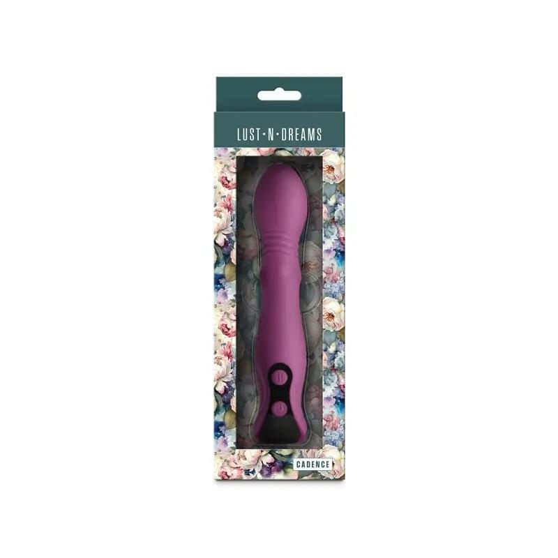 Lust-n-Dreams - Cadence - Blush -  18.2 cm USB Rechargeable Thrusting & Sliding Vibrator NS Novelties Discreet Intimate Essentials.