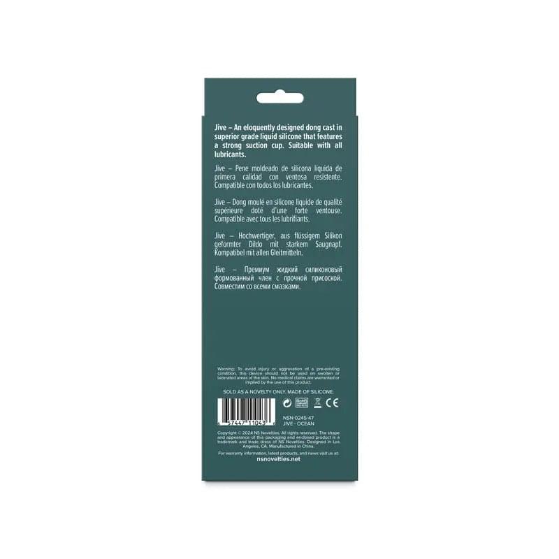 Lust-n-Dreams - Jive - Ocean -  16.3 cm Dildo NS Novelties Discreet Intimate Essentials.