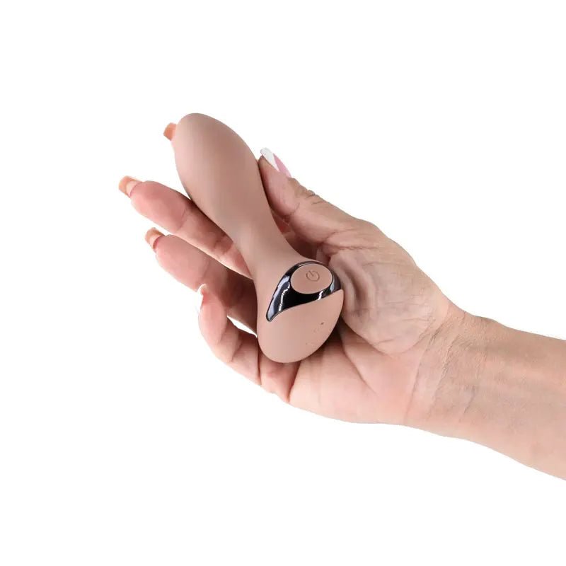 Shop affordable quality Lust-n-Dreams - Tango - Autumn - Beige 11.5 cm USB Rechargeable Vibrating Butt Plug - Discreet Intimate Essentials - ANAL TOYS - NS Novelties