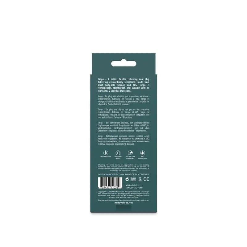 Lust-n-Dreams - Tango - Autumn - Beige 11.5 cm USB Rechargeable Vibrating Butt Plug NS Novelties Discreet Intimate Essentials.