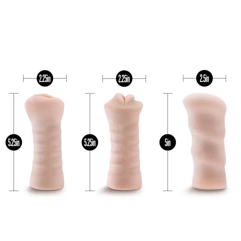 M For Men 3-Pack Self-Lubricating Vibrating Strokers -  Vibrating Strokers - 3 Pack Blush Novelties Discreet Intimate Essentials.