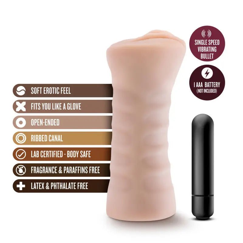 Shop affordable quality M for Men - Rain - Vibrating Vagina Stroker - Discreet Intimate Essentials - MASTURBATORS - Blush Novelties