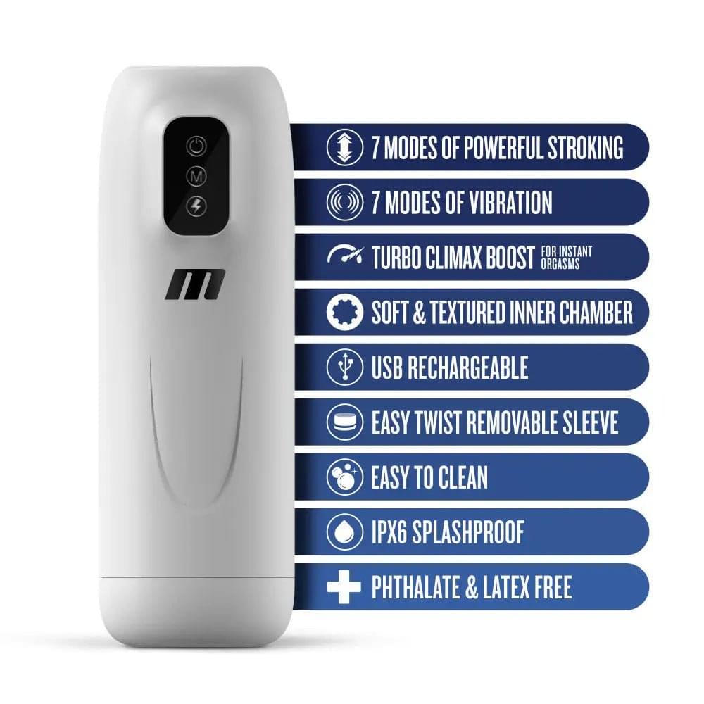 M For Men Robo-Bator -  USB Rechargeable Vibrating Auto Stroker Blush Novelties Discreet Intimate Essentials.