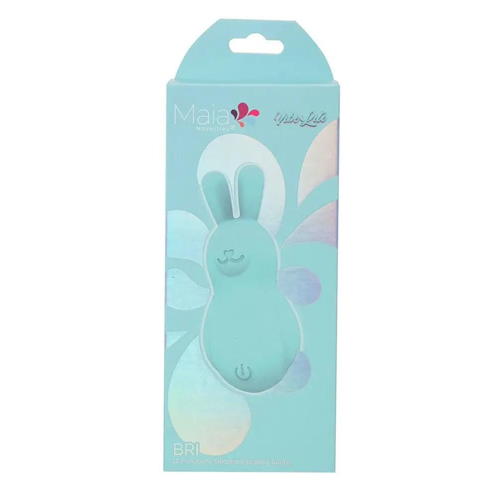 Maia BRI - Teal - Teal 9 cm USB Rechargeable Vibrating Bunny Bullet Maia Toys Discreet Intimate Essentials.