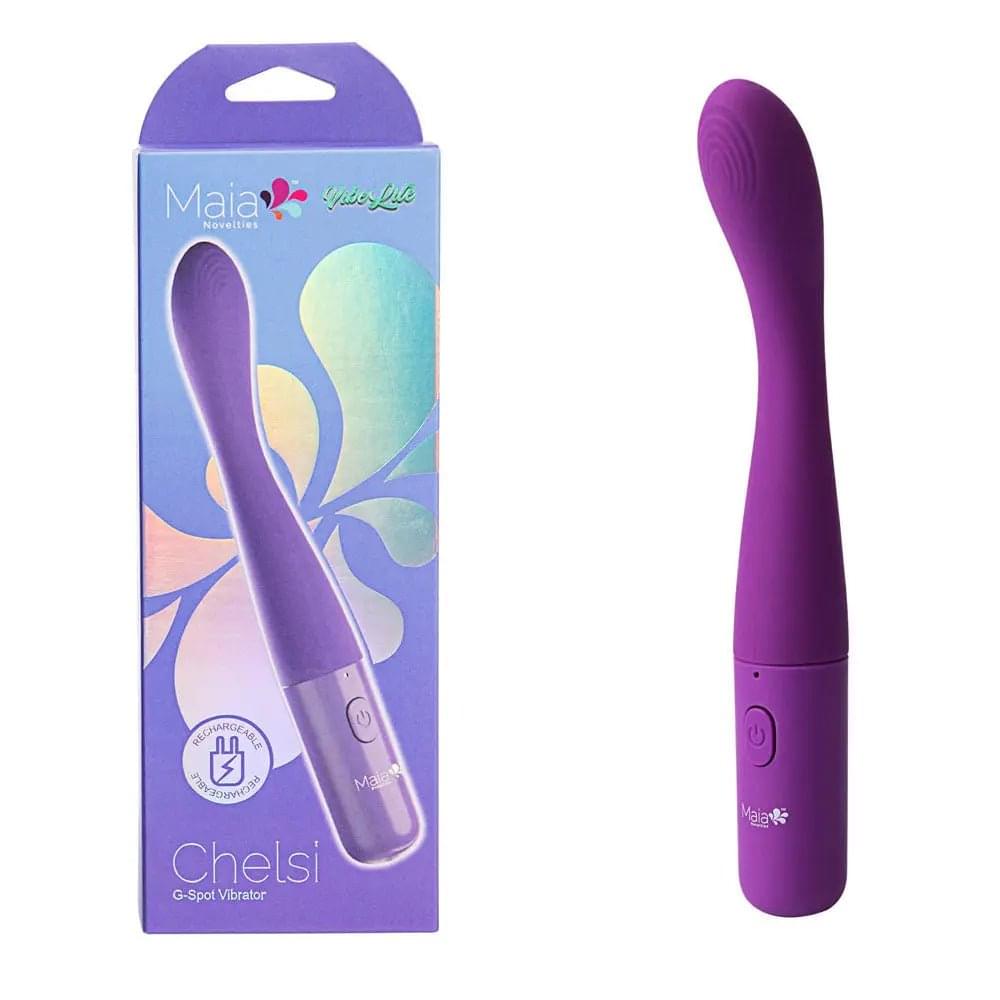 Maia CHELSI -  17.8 cm USB Rechargeable Vibrator Maia Toys Discreet Intimate Essentials.