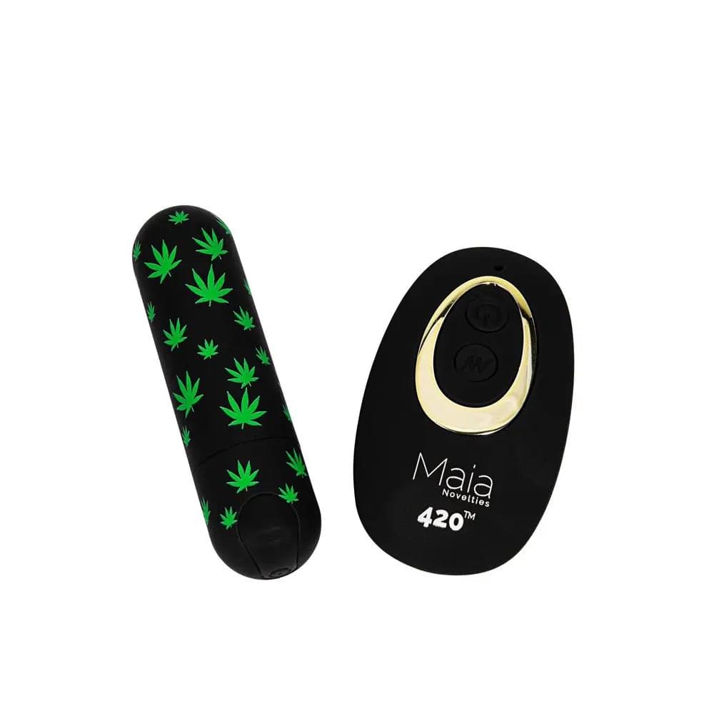 Maia DATE NIGHT 420 PANTY VIBE - S/M -  S/M 420 Panty with  USB Rechargeable Bullet & Remote Maia Toys Discreet Intimate Essentials.