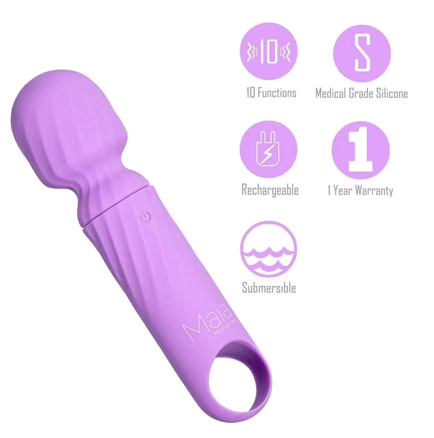 Maia DOLLY -  -  12.7 cm USB Rechargeable Massage Wand Maia Toys Discreet Intimate Essentials.