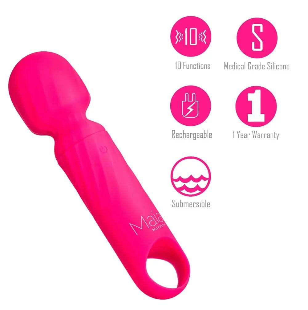 Maia DOLLY -  -  12.7 cm USB Rechargeable Massage Wand Maia Toys Discreet Intimate Essentials.