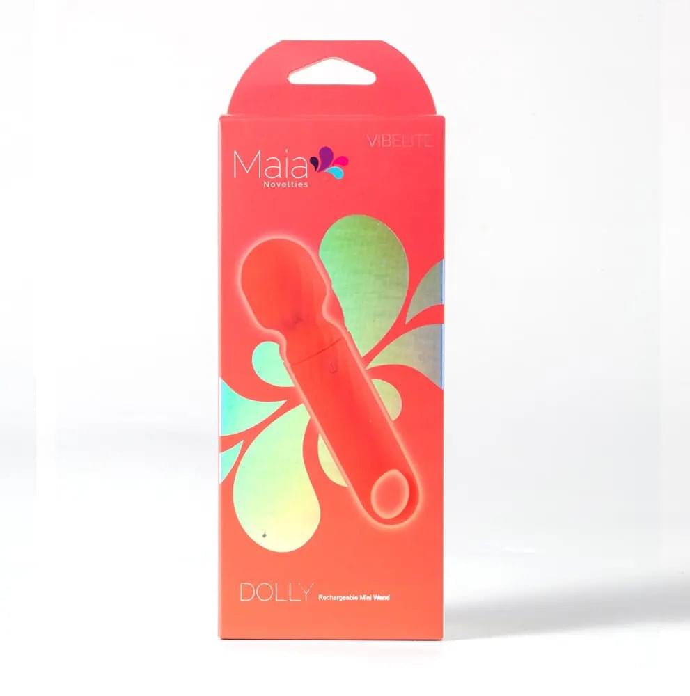 Maia DOLLY - Orange - Orange 12.7 cm USB Rechargeable Massage Wand Maia Toys Discreet Intimate Essentials.
