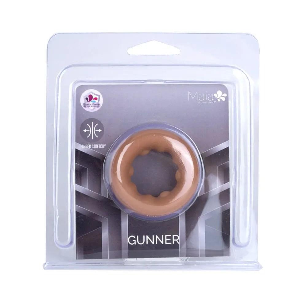 Maia GUNNER - Caramel - Tan Brown Cock Ring Maia Toys Discreet Intimate Essentials.