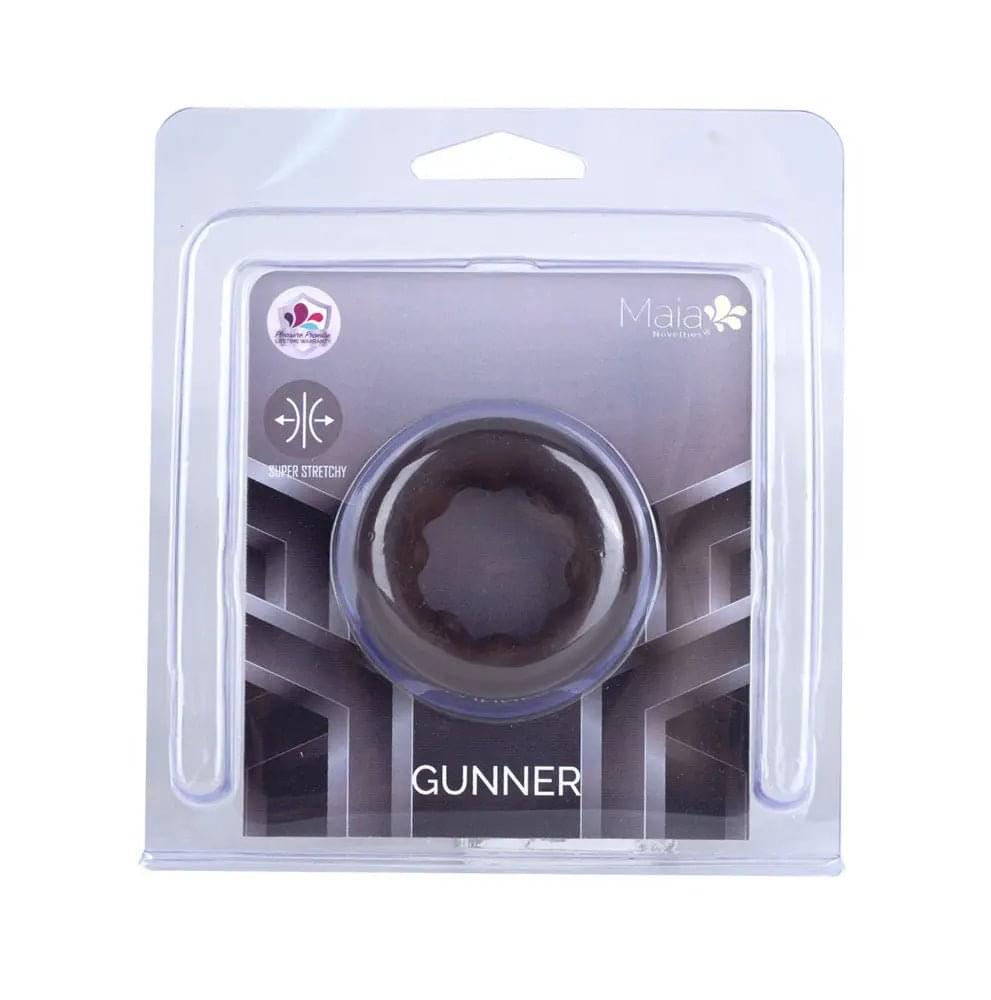 Maia GUNNER - Chocolate - Dark  Cock Ring by Maia Toys from Discreet Intimate Essentials for  COCK RINGS, quality products at discount affordable prices.