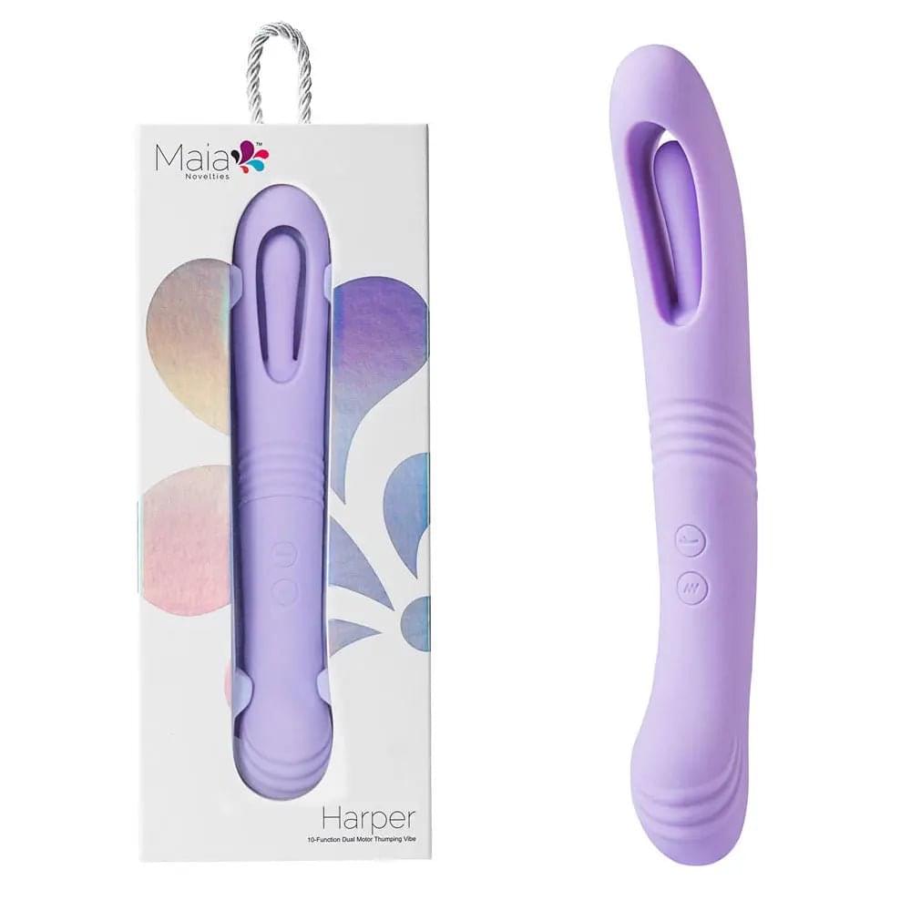 Maia HARPER -  24.1 cm USB Rechargeable Vibrator Maia Toys Discreet Intimate Essentials.