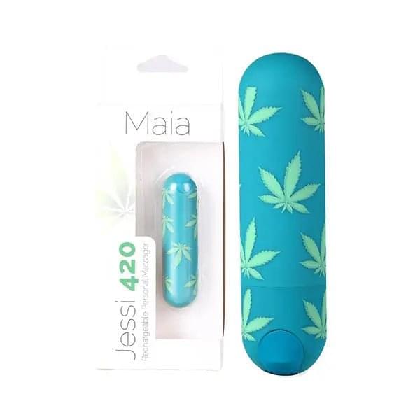 Maia Jessi 420 - Emerald  7.6 cm USB Rechargeable Bullet Maia Toys Discreet Intimate Essentials.