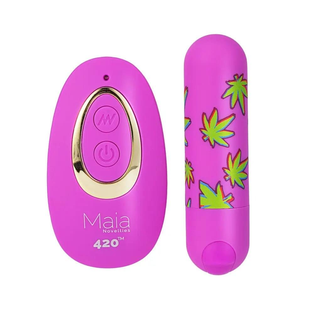 Maia JESSI 420 Remote -  7.6 cm USB Rechargeable Bullet with Wireless Remote by Maia Toys from Discreet Intimate Essentials for  BULLETS & EGGS, quality products at discount affordable prices.