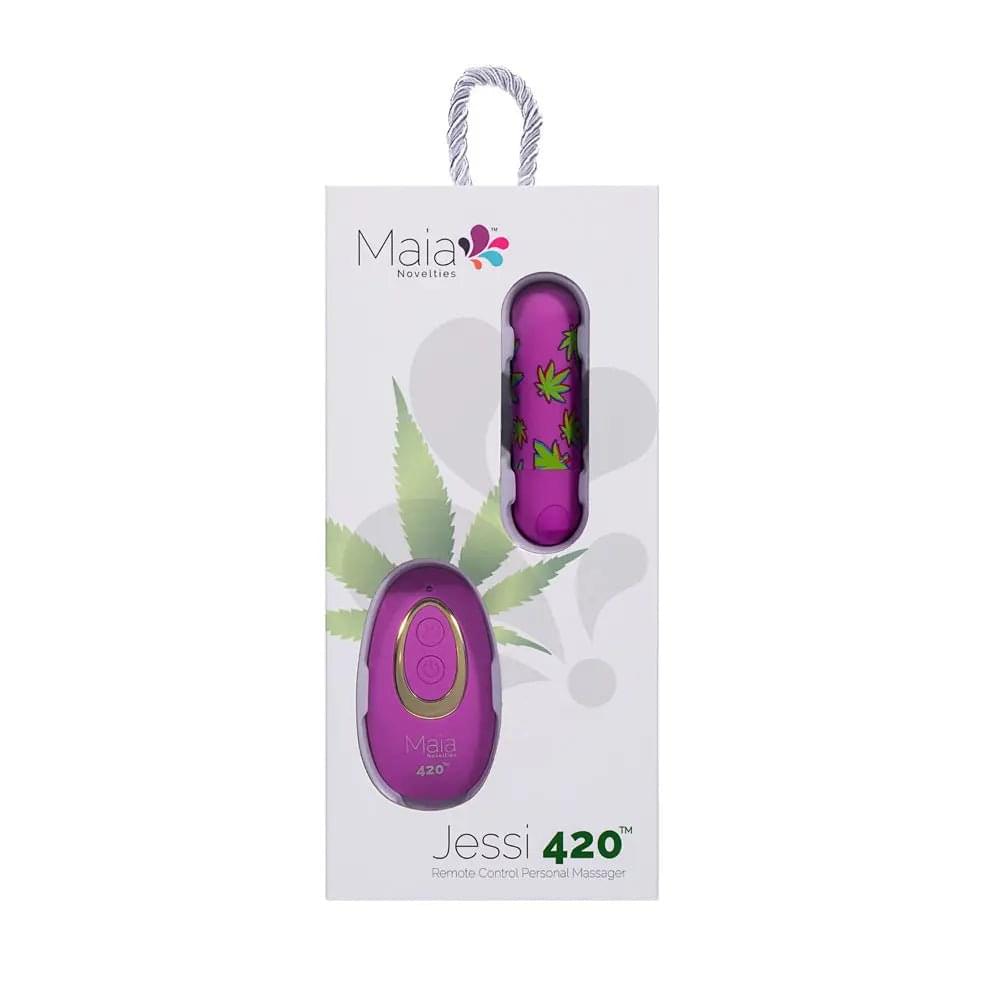 Maia JESSI 420 Remote -  7.6 cm USB Rechargeable Bullet with Wireless Remote Maia Toys Discreet Intimate Essentials.