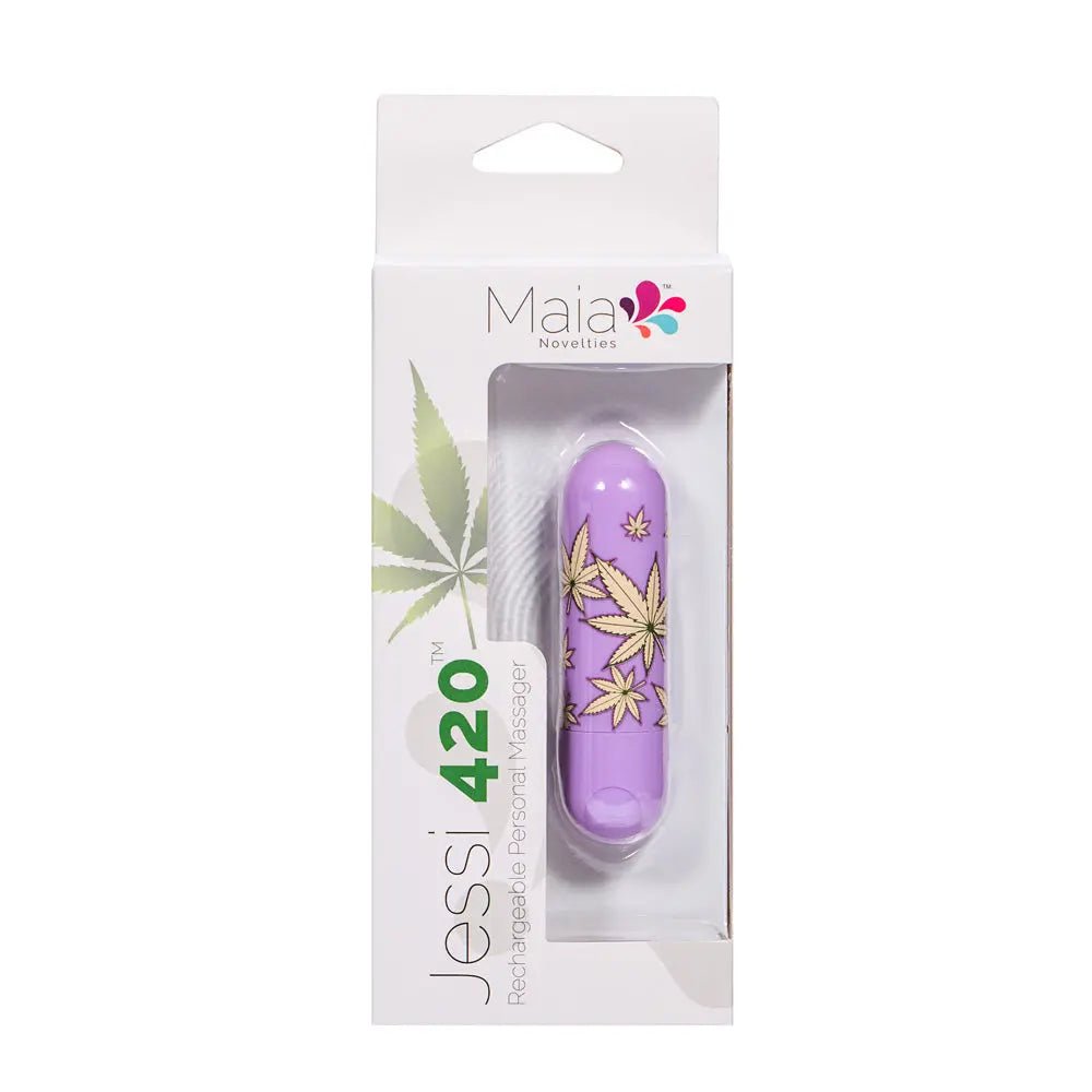 Shop affordable quality Maia Jessi 420 - Violet 7.6 cm USB Rechargeable Bullet - Discreet Intimate Essentials - BULLETS & EGGS - Maia Toys