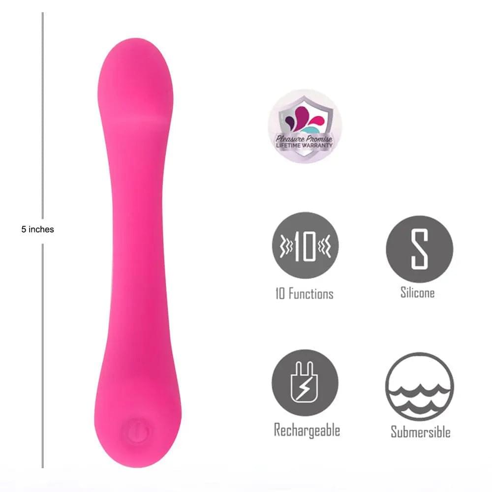 Maia KENNA -  -  12.7 cm USB Rechargeable Vibrator Maia Toys Discreet Intimate Essentials.
