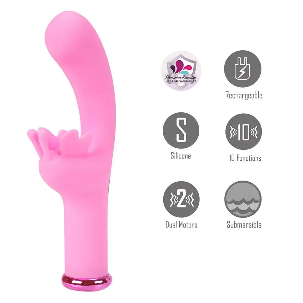 Maia MYLA -  -  15.9 cm USB Rechargeable Butterfly Vibrator Maia Toys Discreet Intimate Essentials.