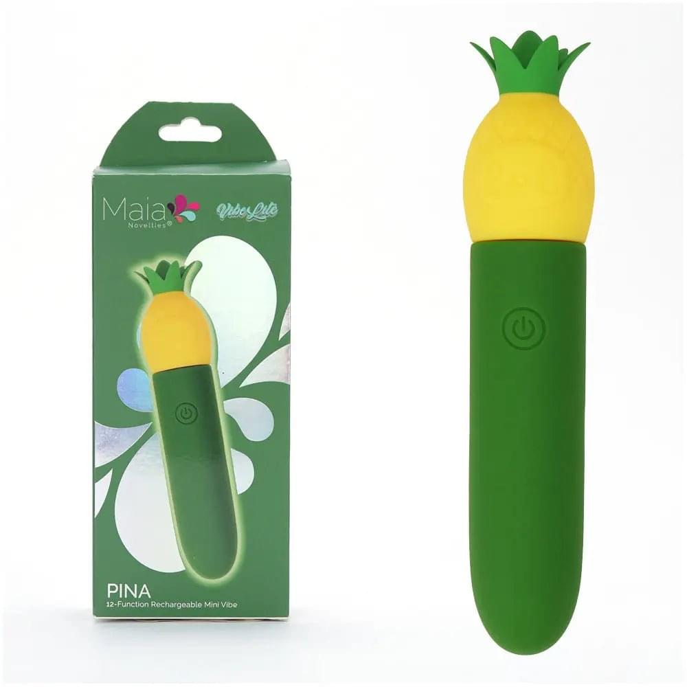 Maia PINA - /Yellow 11.1 cm USB Rechargeable Bullet Maia Toys Discreet Intimate Essentials.