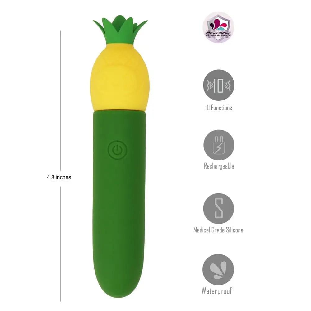 Maia PINA - /Yellow 11.1 cm USB Rechargeable Bullet Maia Toys Discreet Intimate Essentials.