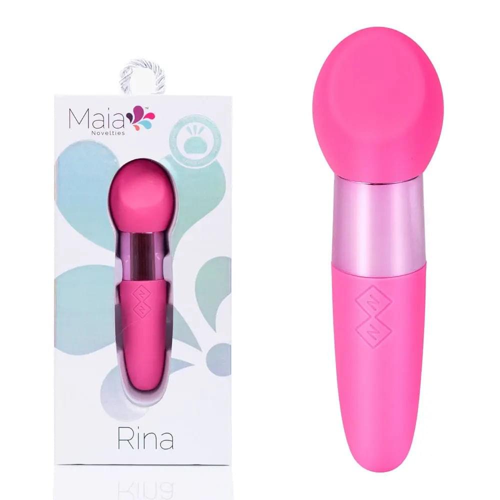 Maia RINA - Pink - Pink 13.3 cm USB Rechargeable Vibrator Maia Toys Discreet Intimate Essentials.