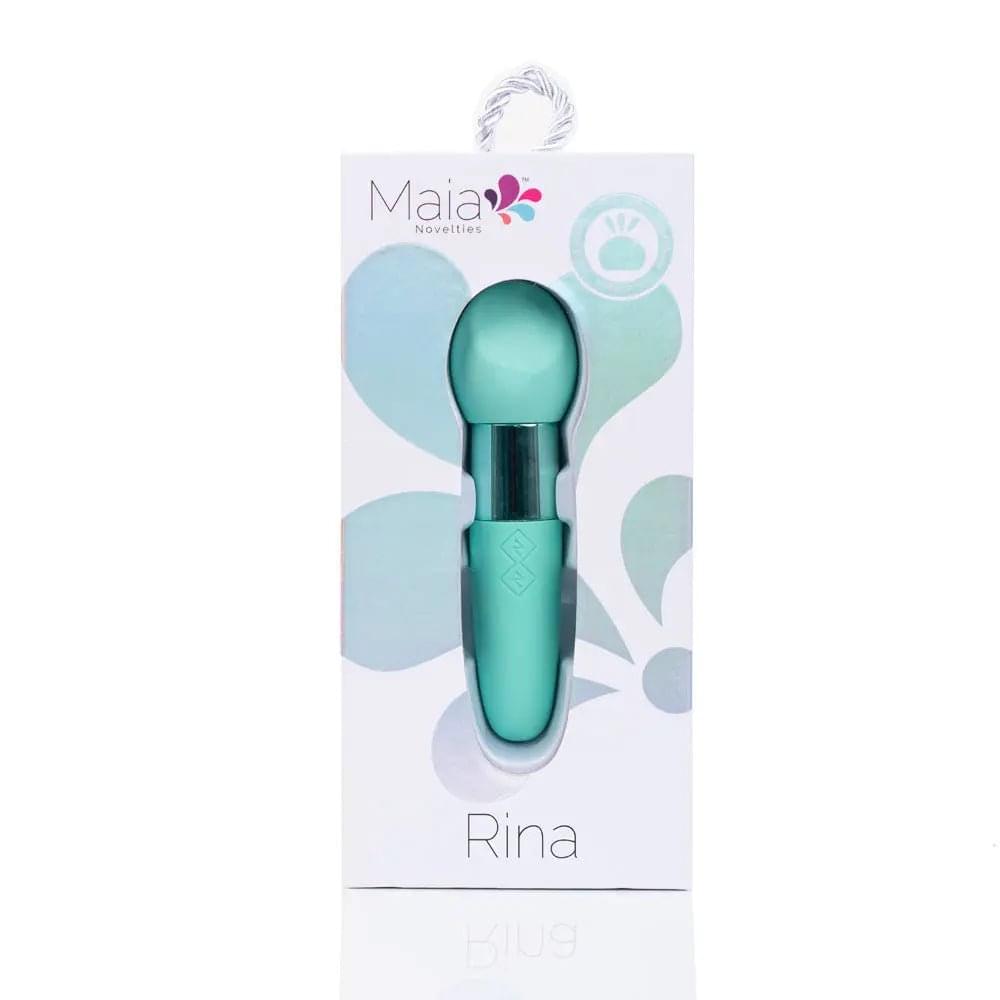 Maia RINA - Teal - Teal 13.3 cm USB Rechargeable Vibrator Maia Toys Discreet Intimate Essentials.