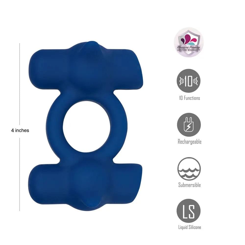 Maia RONAN -  -  USB Rechargeable Dual Vibrating Cock Ring Maia Toys Discreet Intimate Essentials.