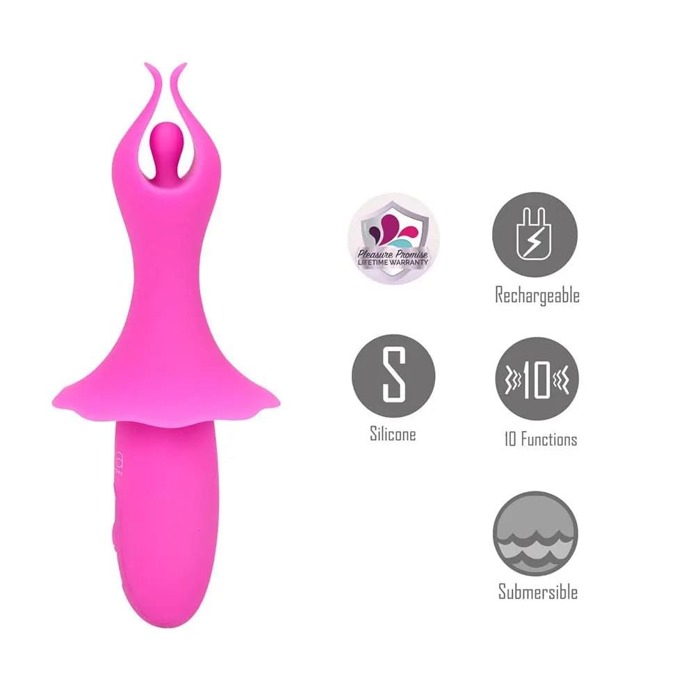 Maia SIENNA -  -  15.2 cm USB Rechargeable Fluttering Bullet Maia Toys Discreet Intimate Essentials.