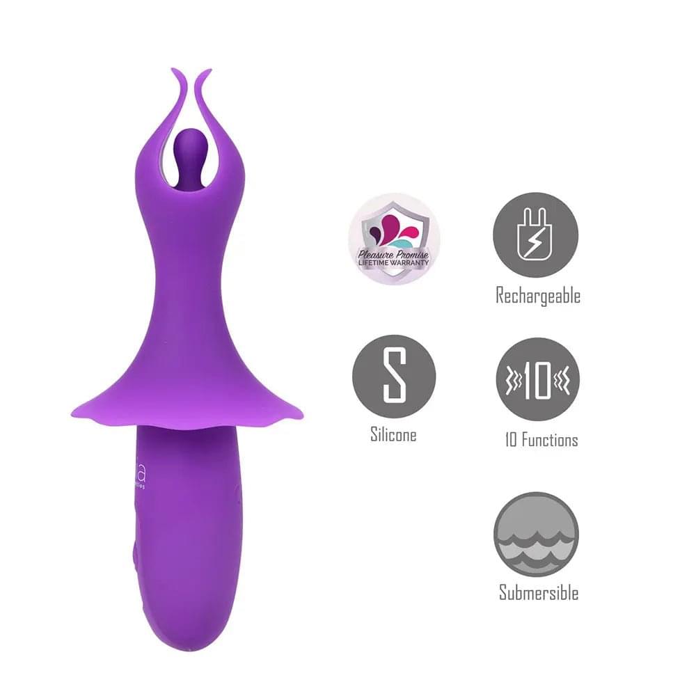 Maia SIENNA -  -  15.2 cm USB Rechargeable Fluttering Bullet Maia Toys Discreet Intimate Essentials.