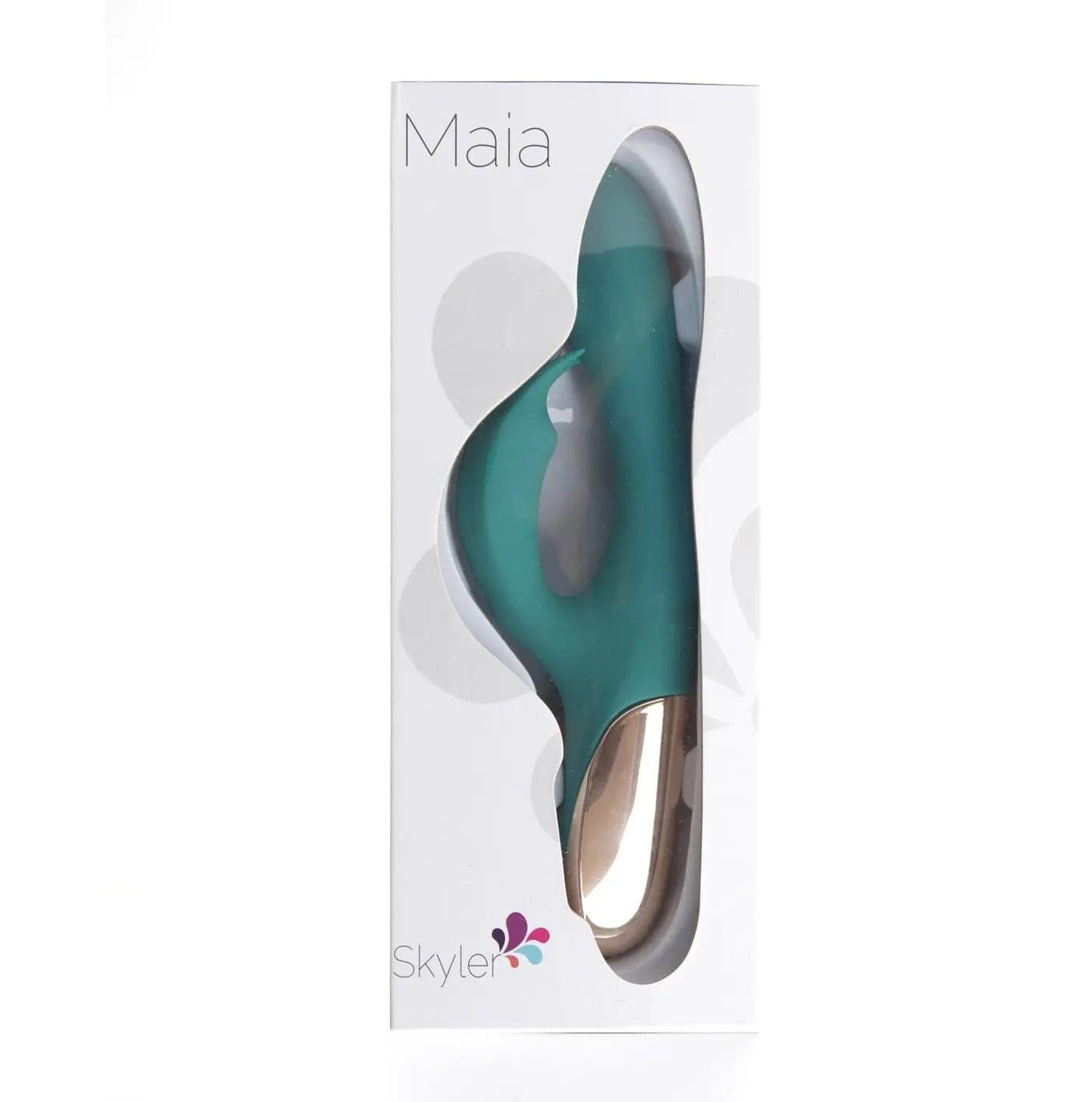 Maia Skyler -  21.6 cm USB Rechargeable Bendable Rabbit Vibrator Maia Toys Discreet Intimate Essentials.