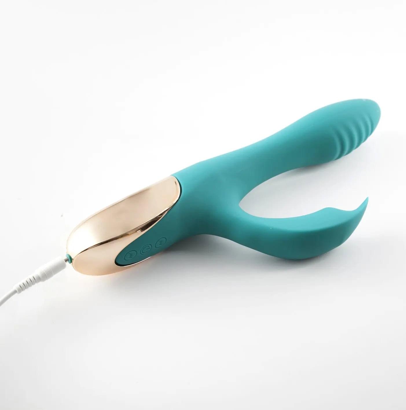 Maia Skyler -  21.6 cm USB Rechargeable Bendable Rabbit Vibrator Maia Toys Discreet Intimate Essentials.