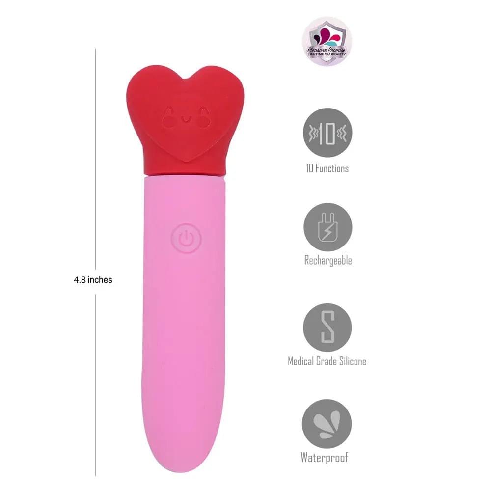 Maia SWEETEE - /Red 11.1 cm USB Rechargeable Bullet Maia Toys Discreet Intimate Essentials.