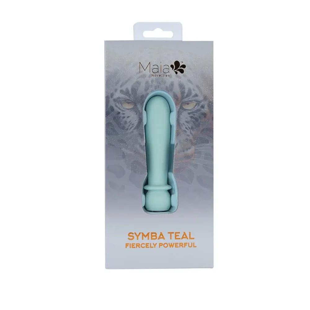 Maia SYMBA - Teal - Teal 10.8 cm USB Rechargeable Powerful Bullet Maia Toys Discreet Intimate Essentials.