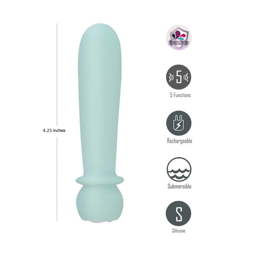 Maia SYMBA - Teal - Teal 10.8 cm USB Rechargeable Powerful Bullet Maia Toys Discreet Intimate Essentials.