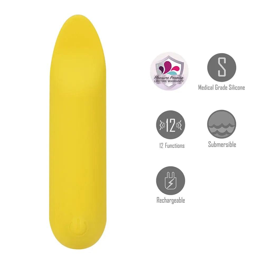 Maia TAWNI -  -  9 cm USB Rechargeable Bullet with Flickering Tip Maia Toys Discreet Intimate Essentials.