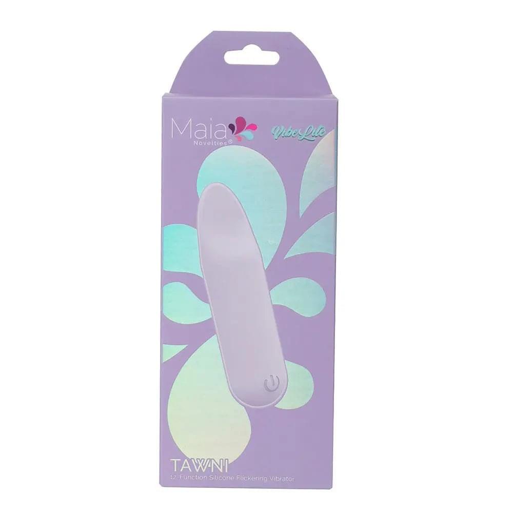 Maia TAWNI - Lavender - Lavender 9 cm USB Rechargeable Bullet with Flickering Tip Maia Toys Discreet Intimate Essentials.