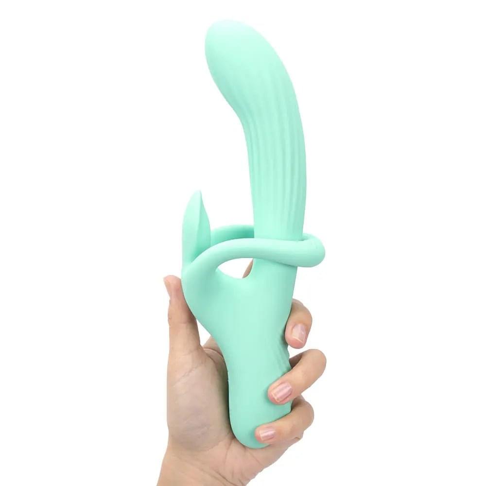 Maia TENLEY - Mint  24.1 cm USB Rechargeable Gyrating Rabbit Vibrator Maia Toys Discreet Intimate Essentials.