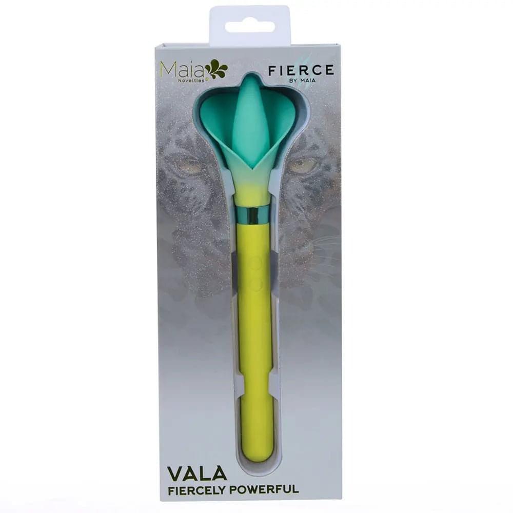 Maia VALA -  - /Green 22.2 cm USB Rechargeable Flower Vibrator Maia Toys Discreet Intimate Essentials.